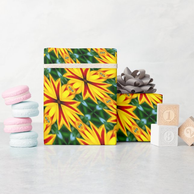 Jag gillar unika blommor presentpapper (Baby Shower)