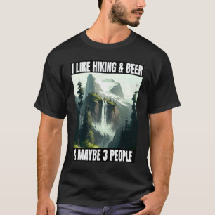 Jag gillar vandring & öl och kanske 3 personer på t shirt