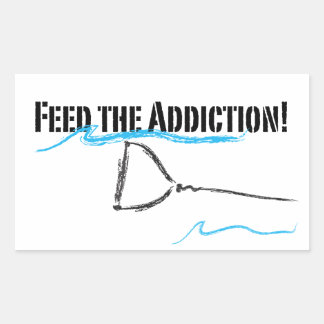 Jag gillar vatten rektangulärt klistermärke