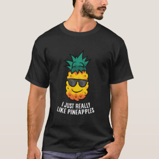 Jag Gillar Verkligen Äpplen Äpple Sommar T Shirt