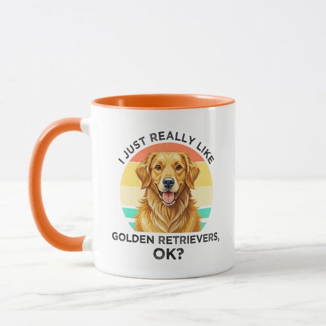 Jag Gillar Verkligen Golden Retrievers, OK? Mugg (Vänster)