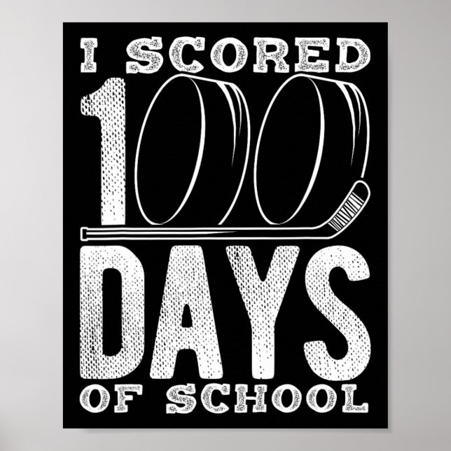 Jag Gjorde 100 Dagar School Hockey  Poster (Framsidan)