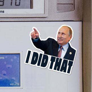 JAG GJORDE ATT Putin-prismärkningen för gas Klistermärken