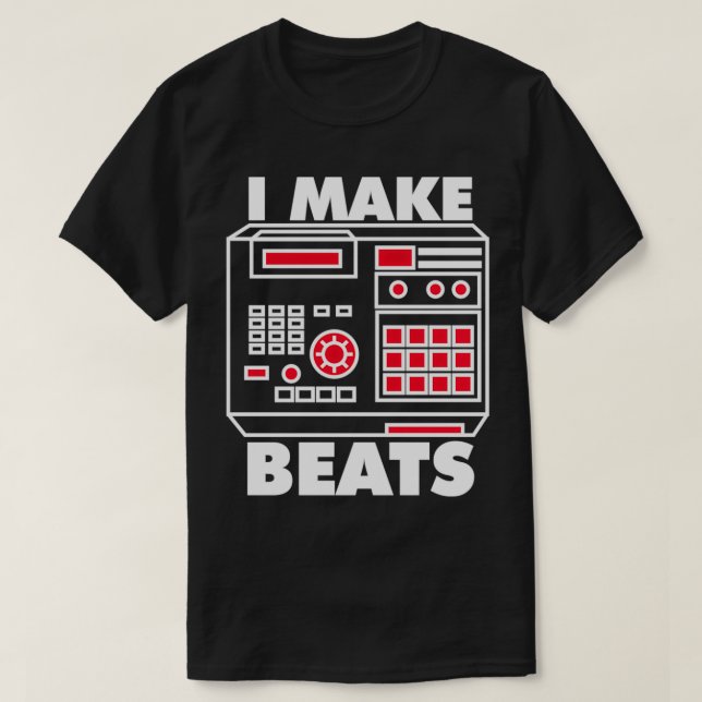 Jag gjorde Beats Beat Maker Gift Pullover T Shirt (Design framsida)