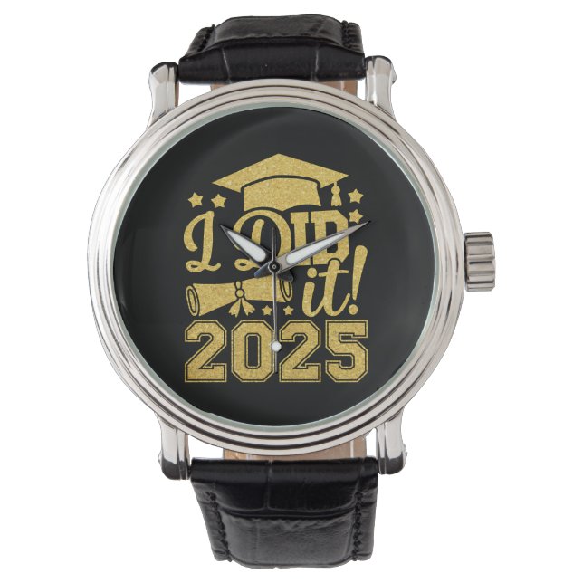 Jag Gjorde Det 2025 Examen Utexaminerad Klass 2025 Armbandsur (Framsida)
