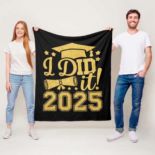 Jag gjorde det 2025 Student i Studenten 2025 Fleecefilt (På plats)