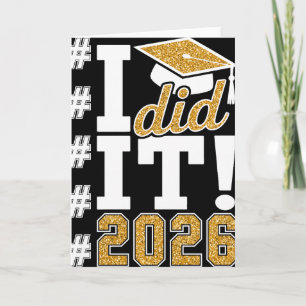 Jag Gjorde Det 2026 Examen Rolig Examen Hashtag Me Kort