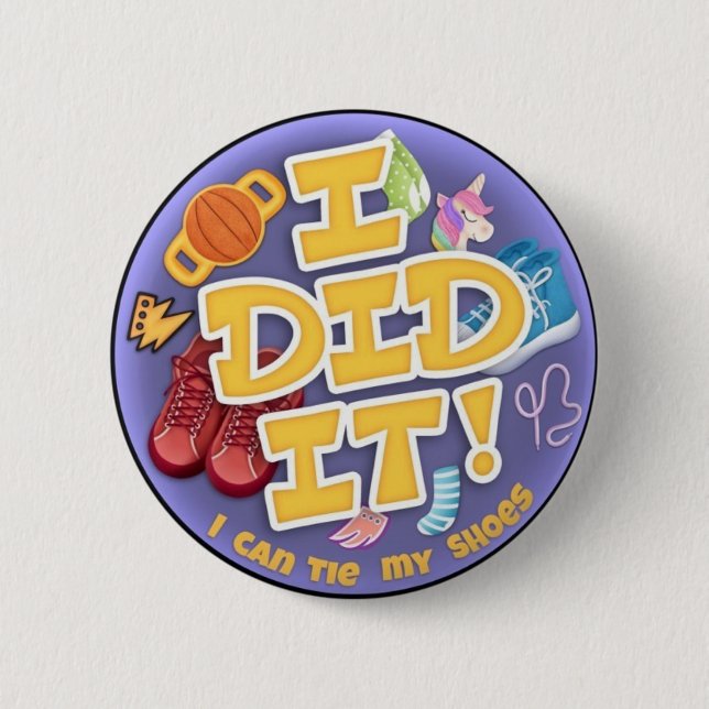 Jag gjorde det - 2 1/4-tums runda knapp (Framsida)