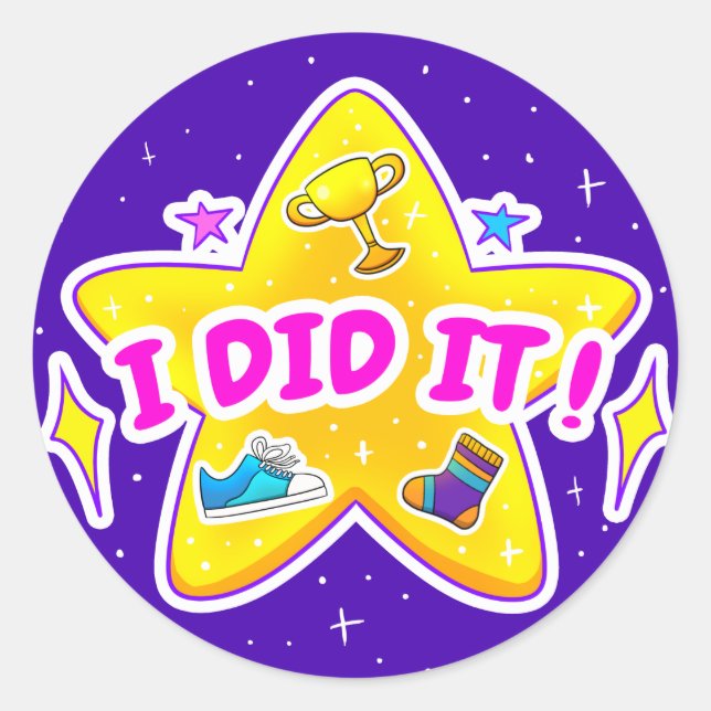 Jag gjorde det blå klassiskt runt märke (Framsida)