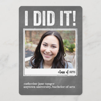 Jag gjorde det! Examensbevis Annonsering Meddelande