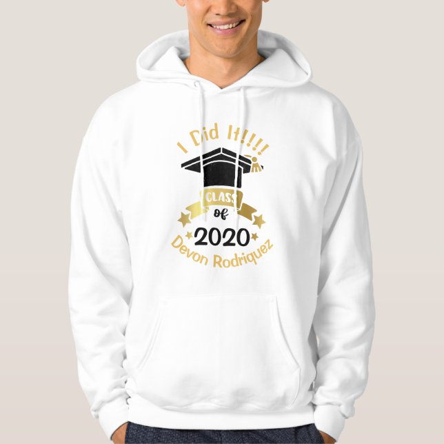 Jag gjorde det i klass 2020 för att anpassa året hoodie (Framsida)