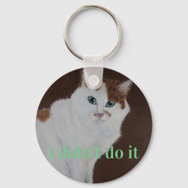 Jag gjorde det inte nyckelring