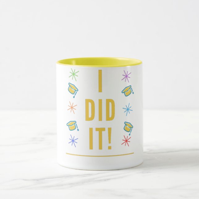 "Jag gjorde det!" Studentmössor Mugg (Center)