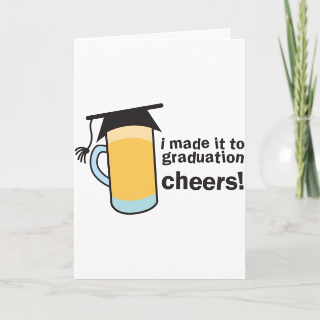 Jag gjorde det till studentenJUBEL! Kort (Framsida)