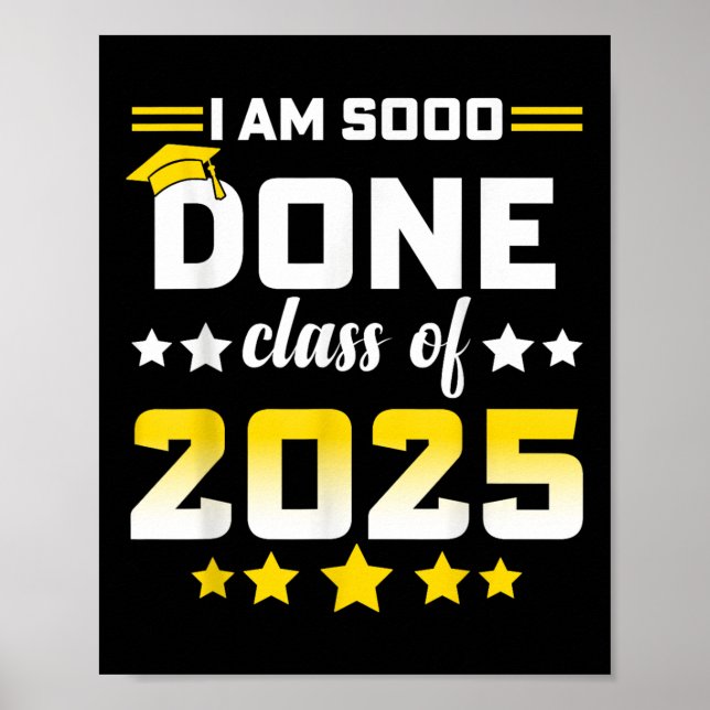 Jag gjorde detta kl. 2025 Studenten Dag 2025 Kvinn Poster (Framsidan)
