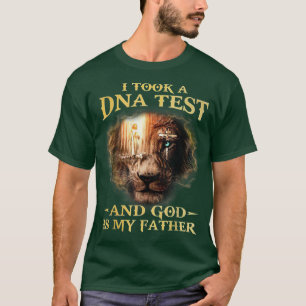Jag gjorde DNA-test och Gud är min Far Lejona Jesu T Shirt