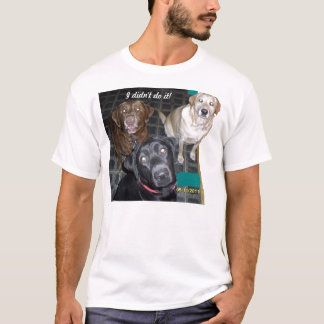 Jag gjorde inte det! (labb) t-shirt