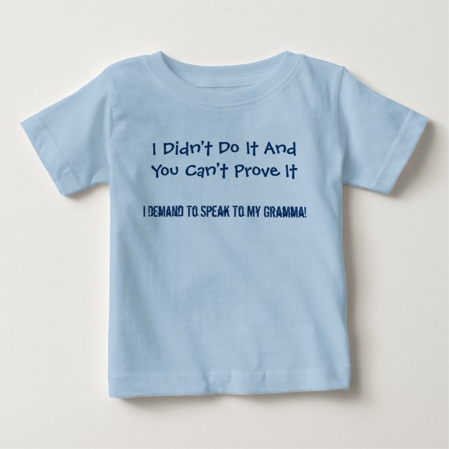 Jag gjorde inte det t shirt (Framsida)