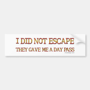 Jag gjorde inte flykten bildekal