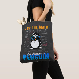 Jag gjorde matematiken. Svaret är Penguin Funny Ma Tygkasse