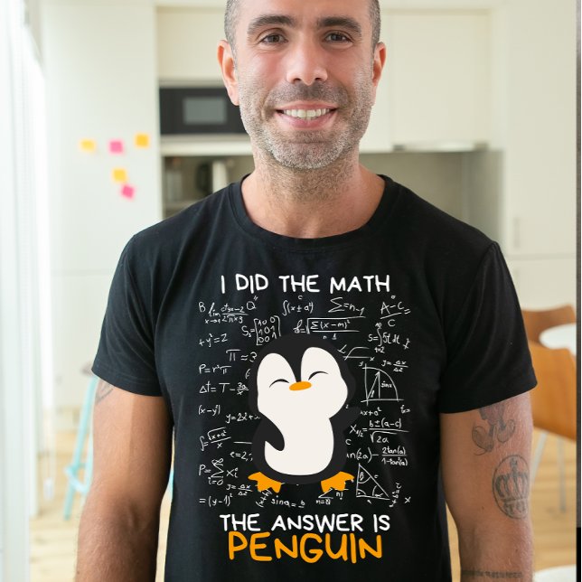 Jag gjorde matematiken, svaret är Penguin, Lung Ma T Shirt (Skapare uppladdad)