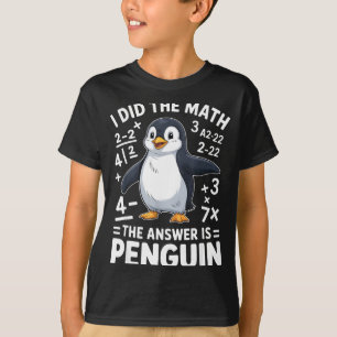 Jag Gjorde Matten Pingvin Rolig Klassrum Lärare St T Shirt