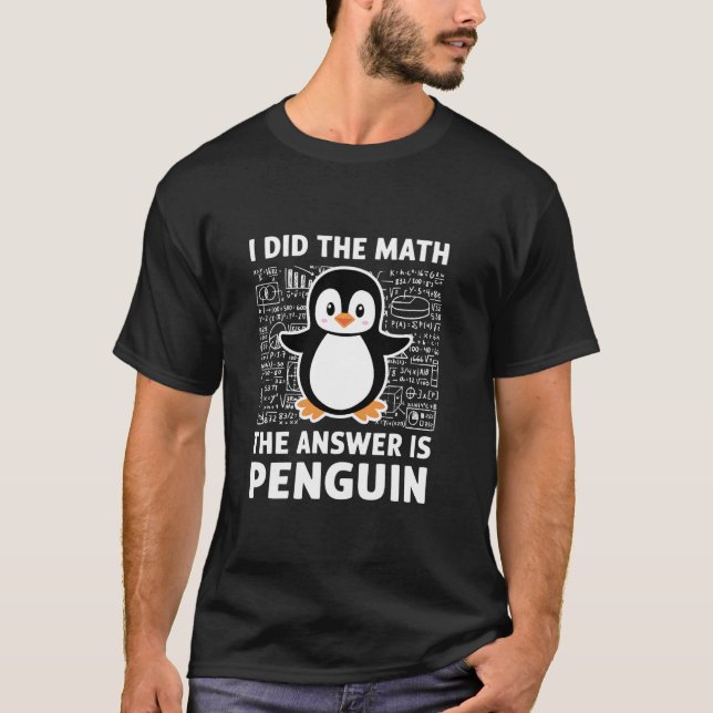 Jag Gjorde Matten Svaret Är Penguin Tröja Kul Kärl (Framsida)