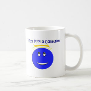 Jag gjorde min första nattvardsgångblått kaffemugg