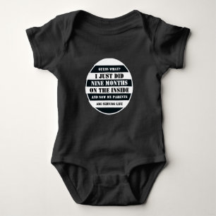 Jag gjorde precis 9 månader på Inside Funny Baby T Shirt