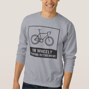 Jag gläder mig verkligen åt Pension Funny Bicycle Lång Ärmad Tröja
