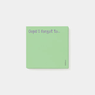 Jag glömde att... post-it block