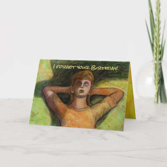 Jag glömde ditt födelsedagkort av Mike Winterbauer Kort (Framsida)