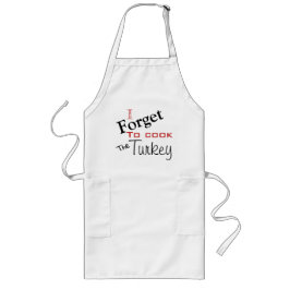Jag glömde hur jag lagar kalkonen! långt förkläde