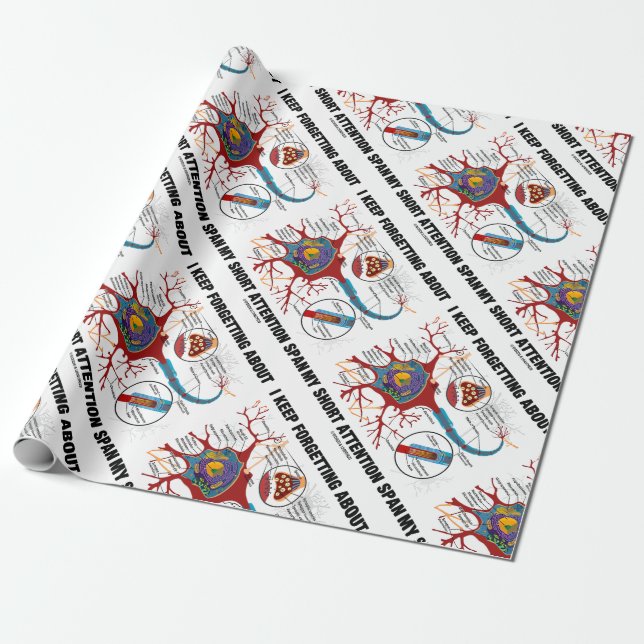 Jag glömmer Behållan om min uppmärksamhet i Kort Presentpapper (Utrullad)