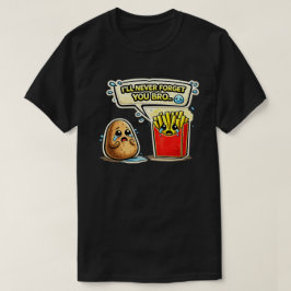 Jag Glömmer Dig Aldrig Bro Potatiskonst T Shirt