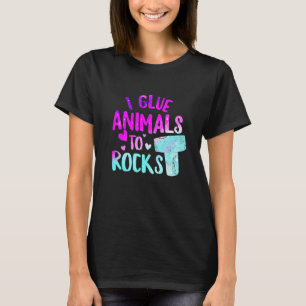 Jag Glue Animals to Sten Akvarist Fish Reef Keepin T Shirt