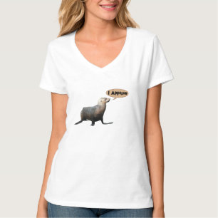 Jag godkänner försegling t shirt