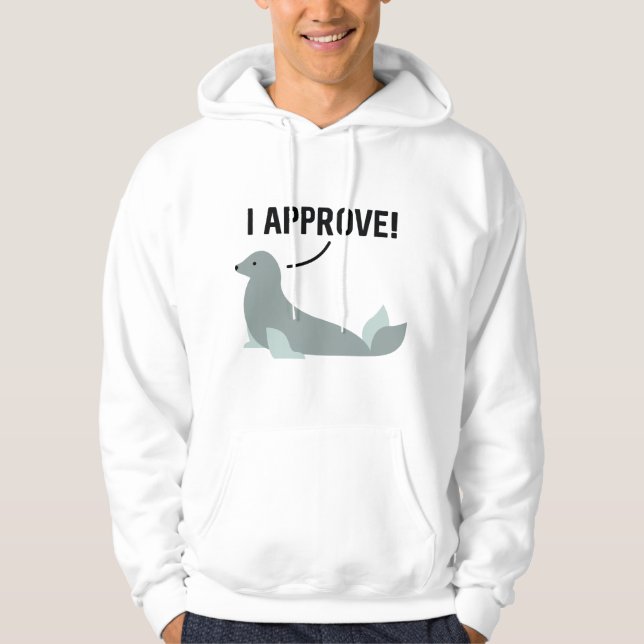 Jag godkänner hoodie (Framsida)