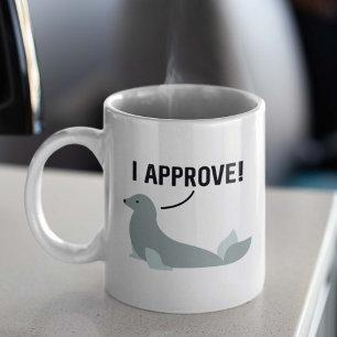 Jag godkänner kaffemugg