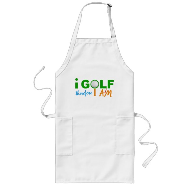 JAG GOLF förklädet - välj stil Långt Förkläde (Framsidan)