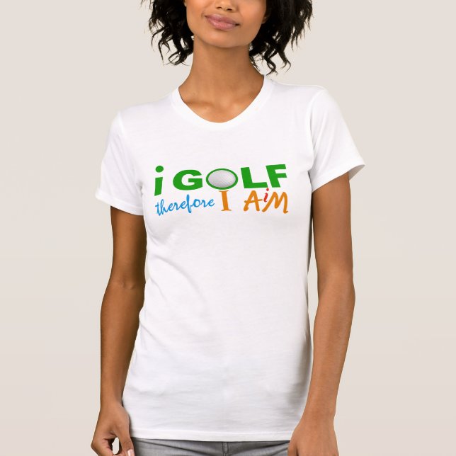 Jag GOLF-skjorta Tee (Framsida)