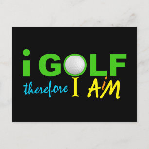 Jag GOLF-vykort Vykort