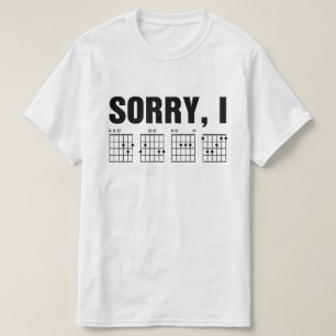 Jag Gömde tyvärr meddelandegitarrer på DGAF-fonen. T Shirt