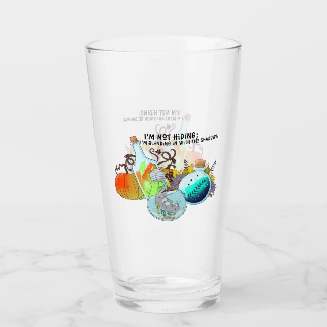 Jag gömmer inte, jag blandar mig i roligt glaskopp (Framsida)