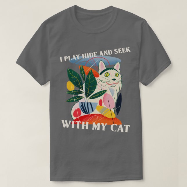 Jag Gömmer och söker med mitt kattlock. T Shirt (Design framsida)