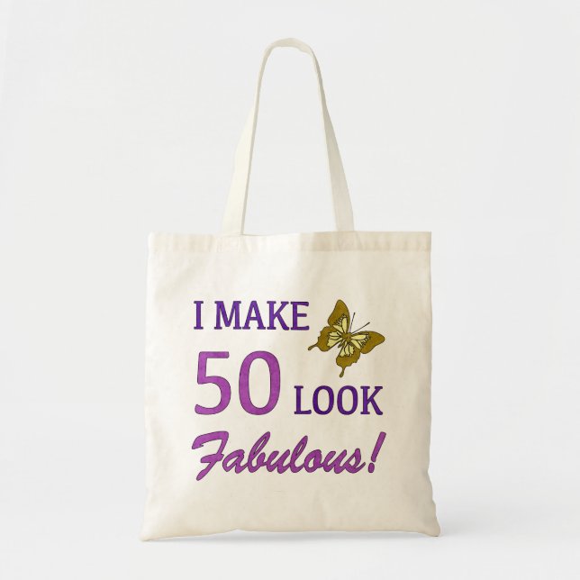 Jag gör 50 utseendes! tygkasse (Framsidan)