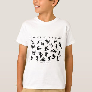 Jag gör all denna saker (i videospel) tee shirt