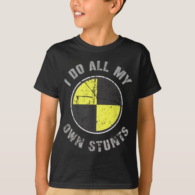 JAG GÖR ALLA MIN EGNA STUNNER... slumpmässiga grav T Shirt (Framsida)