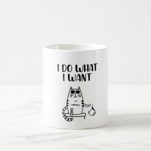 Jag gör alltid vad jag vill. kaffemugg