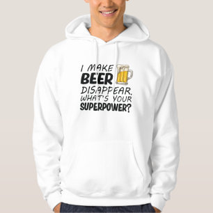Jag gör att öl försvinner hoodie